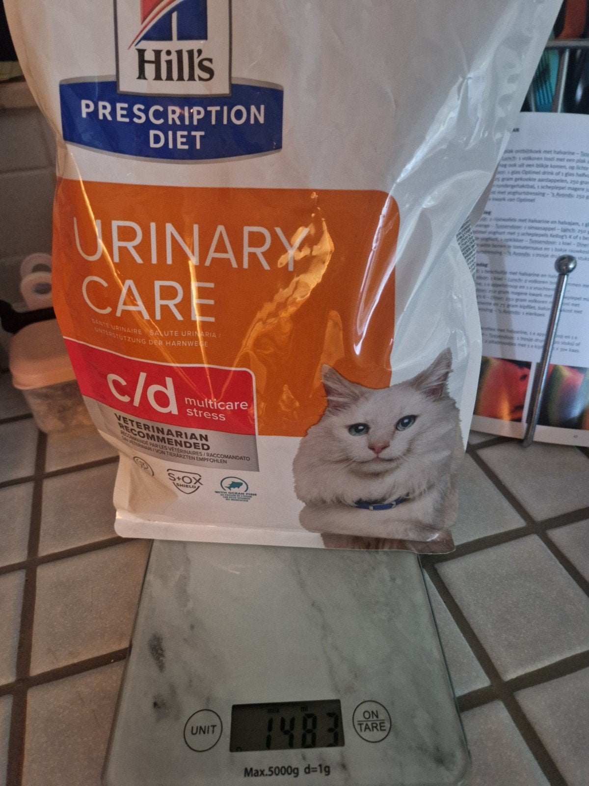 Hill's urinary care CD Stress ocean smaak 1.5 kg, Ophalen of Verzenden, Kat