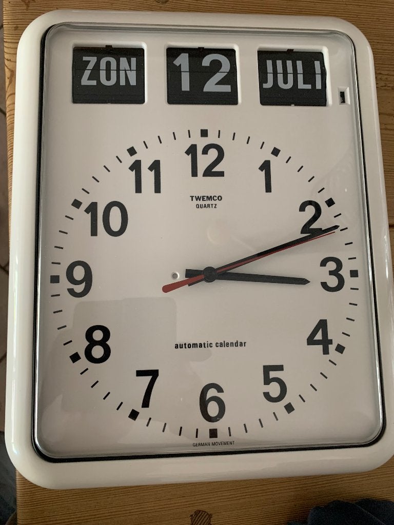 dementie klok, Ophalen, Wandklok, Wit, Analoog