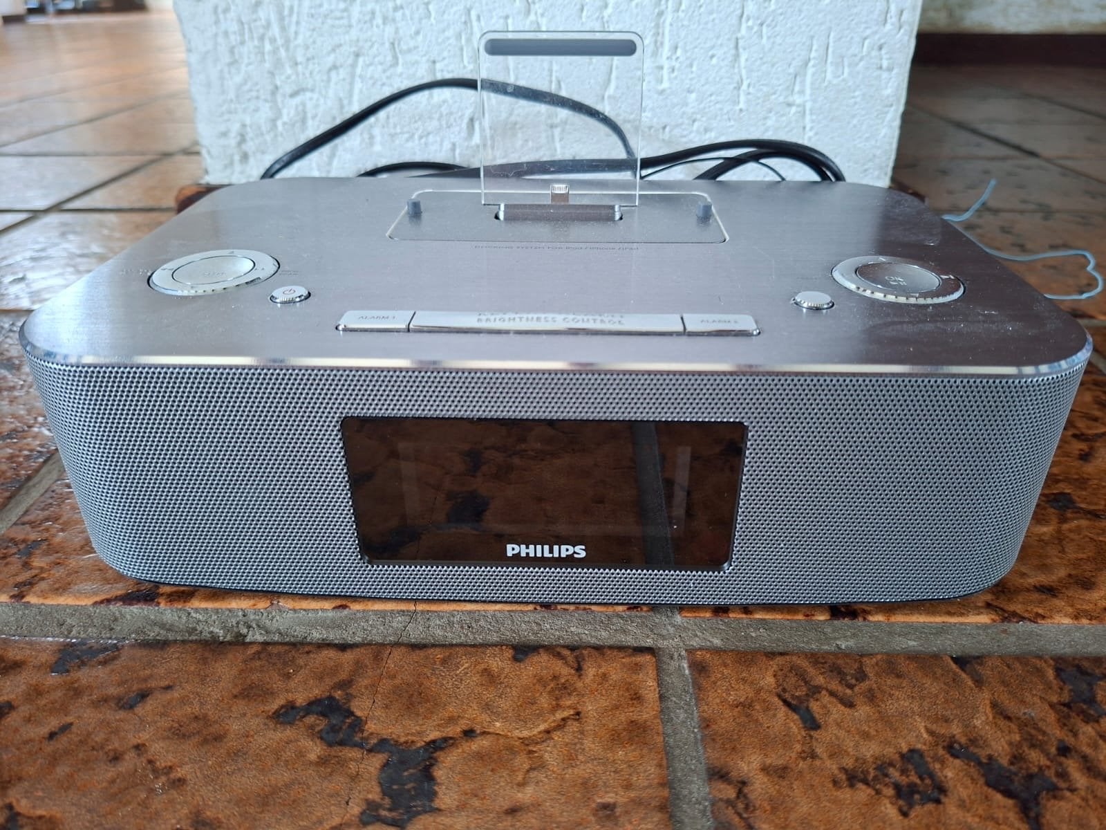 Philips wekker Docking System voor iPod/iPhone/iPad, Philips, Gebruikt, Ophalen of Verzenden, Microset