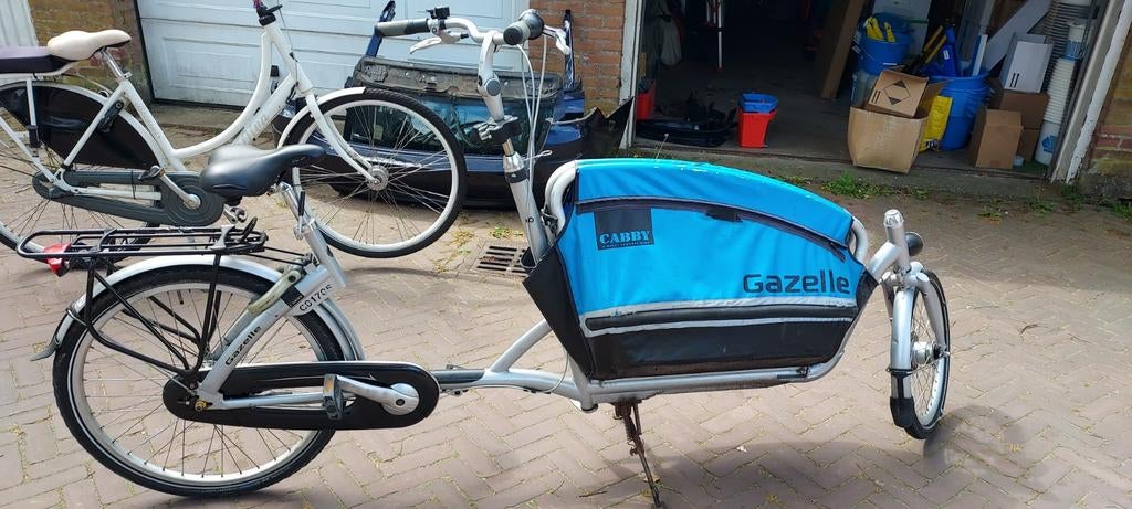 Gazelle Cabby Bakfiets - Ideaal voor kinderen en boodschapp, Fietsen en Brommers, Fietsen | Bakfietsen, Ophalen, Gebruikt, Huif