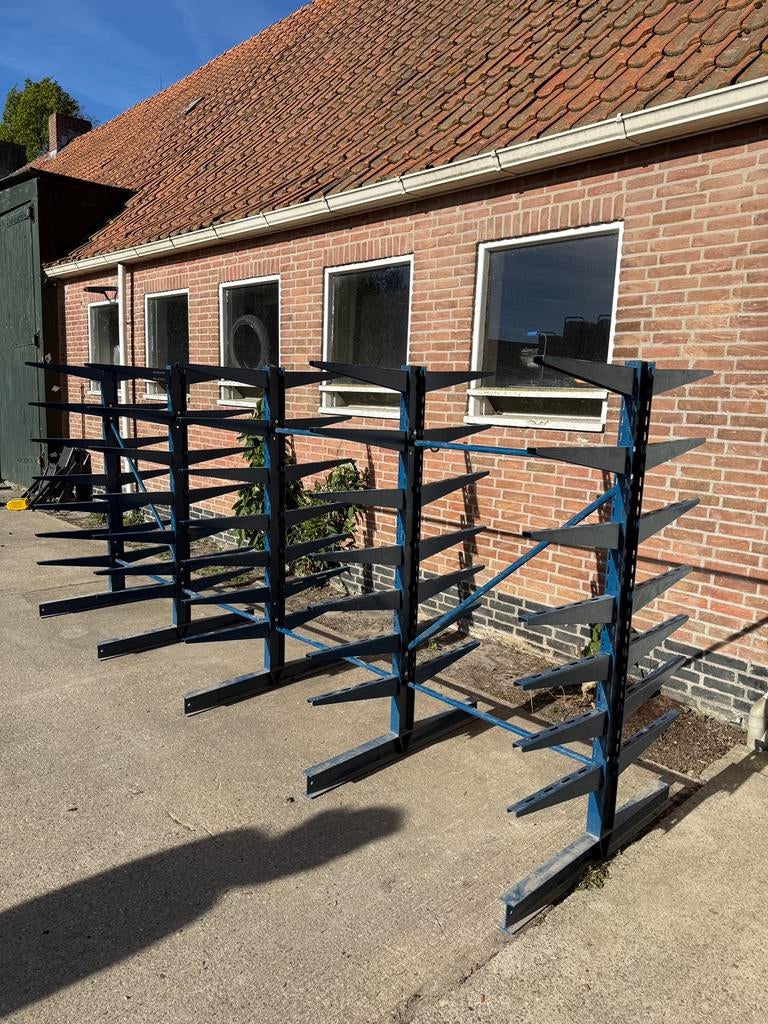 Draagarmstelling / magazijnstelling, Zakelijke goederen, Kantoor en Winkelinrichting | Magazijn, Stelling en Opslag, Ophalen