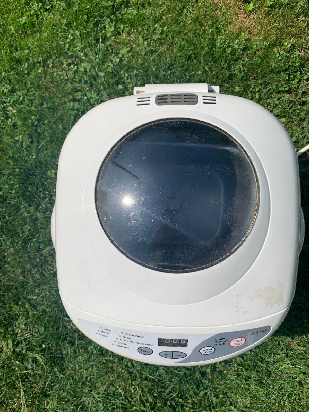 Home Electric HEBR 400 Broodbakmachine - Gebruikt, Gebruikt, 800 tot 1200 gram deeg, Kijkvenster, Ophalen