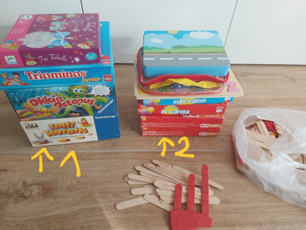 Ravensburger u.a. Spellen, 2 pakketten, Ophalen, Zo goed als nieuw, Ravensburger, Een of twee spelers