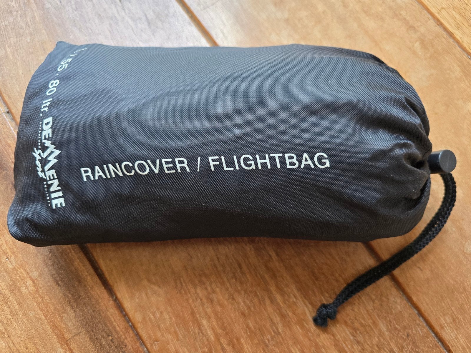 Demmenie regenhoes/flightbag 50-80 liter, Ophalen of Verzenden, Zo goed als nieuw