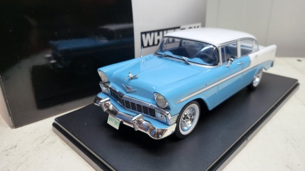 Chevrolet Bel Air 4-Door HardTop, hellblau/weiss, 1956, Overige merken, Overige merken, Auto, Nieuw
