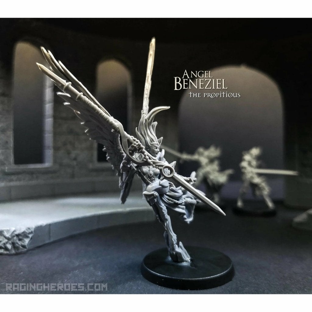 Raging Heroes Angel Beneziel, the Propitious 28mm schaal, Ophalen of Verzenden, Zo goed als nieuw, Overige soorten, Figuurtje(s)