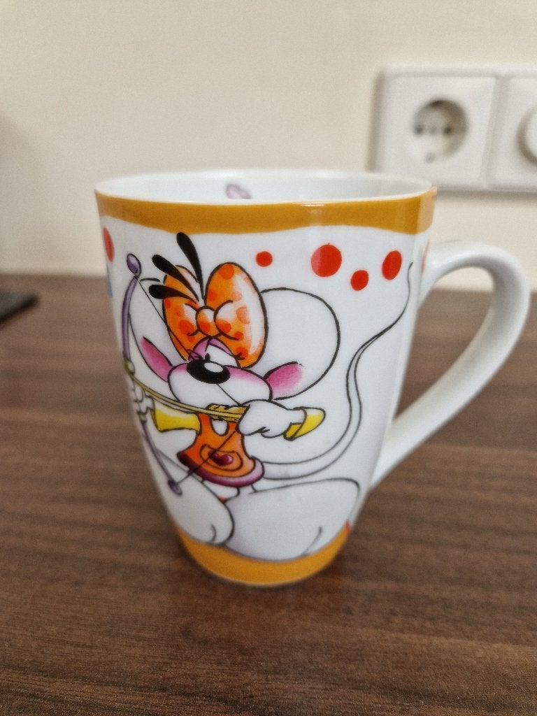 DiDDL leuke BOOGSCHUTTER mok, Overige merken, Zo goed als nieuw, Overige stijlen, Aardewerk