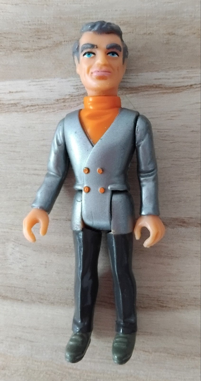 Vintage Thunderbirds actiefiguur Jeff Tracy - 1992 -, Ophalen of Verzenden, Gebruikt
