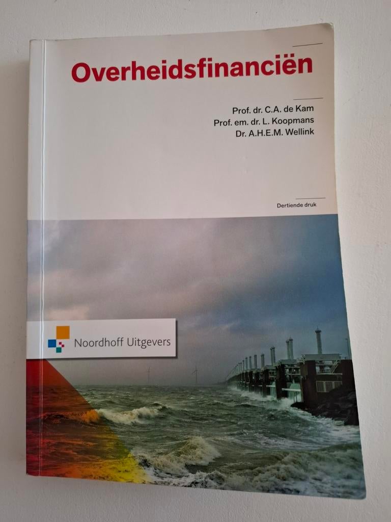 A.H.E.M. Wellink - Overheidsfinancien, Ophalen of Verzenden, Zo goed als nieuw, A.H.E.M. Wellink; Loek Koopmans; C.A. de Kam