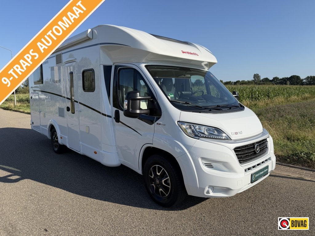 Dethleffs Trend 7057 EBL, 2xAirco, Face-to-Face, Zonnepaneel, Automaat, Ringverwarming, Fiat, Bedrijf