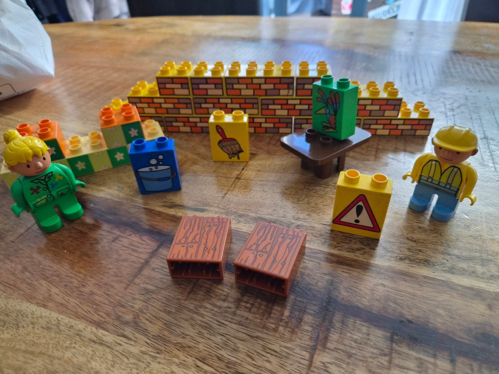 Duplo Bob de Bouwer set met Wendy uit 2002, Inclusief minifiguren, Gebruikt, Overige thema's, Ophalen of Verzenden