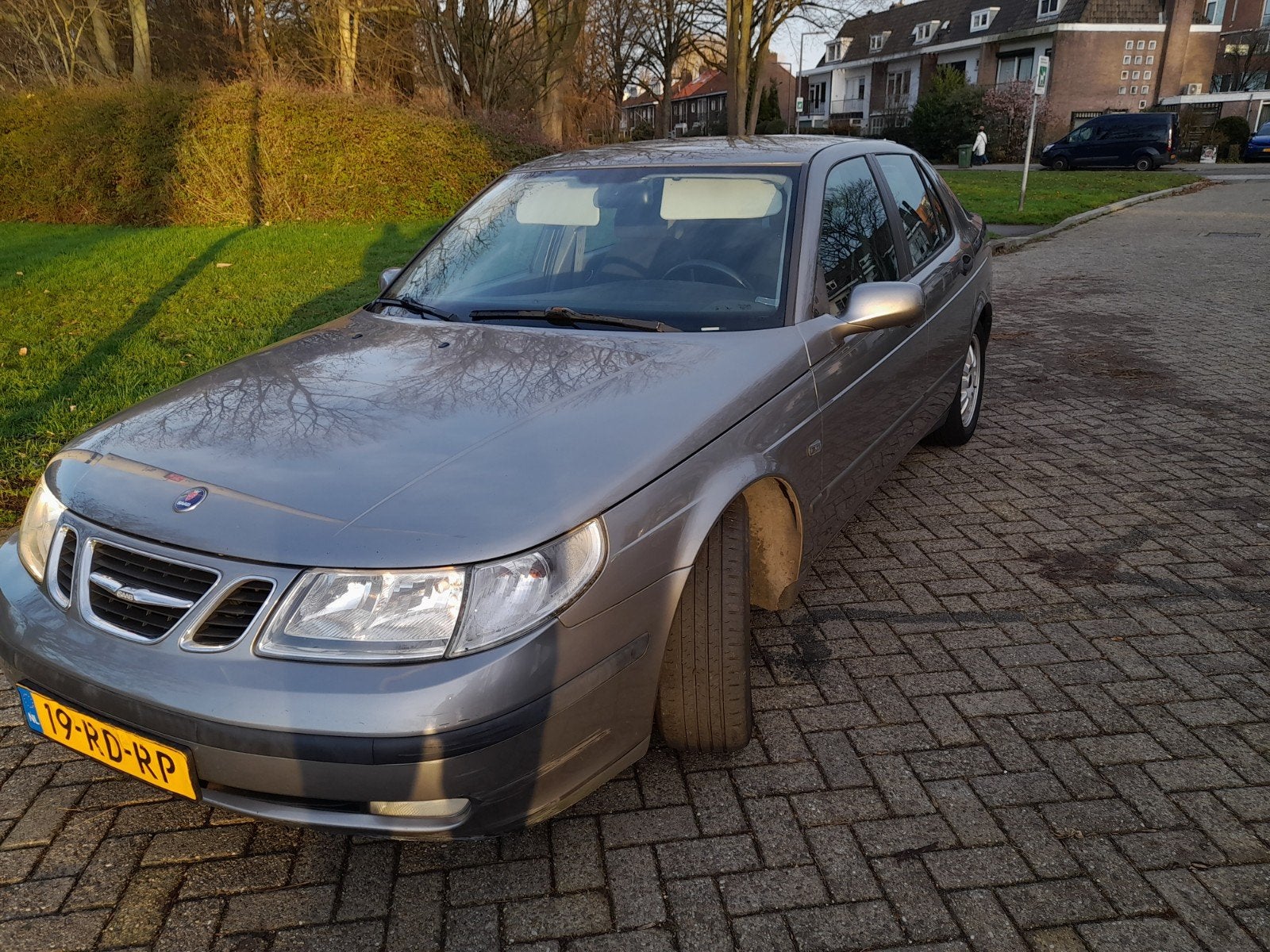 Saab 9-5 2.3 T AUT 2005 Grijs, Auto's, Saab, 1800 kg, 4 cilinders, Particulier, Sedan