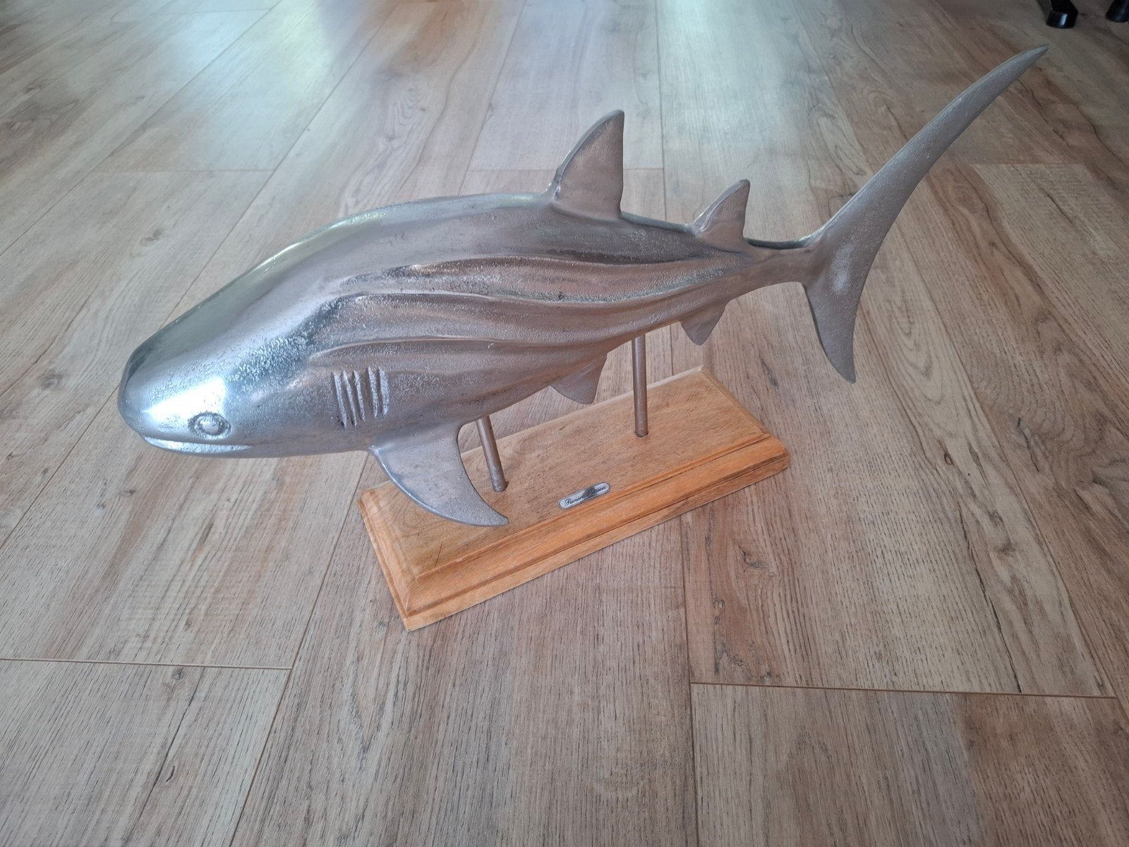 Riviera Maison Walvis Decoratie - Zilverkleurig Metaal, Ophalen, Zo goed als nieuw, Zilver, Metaal