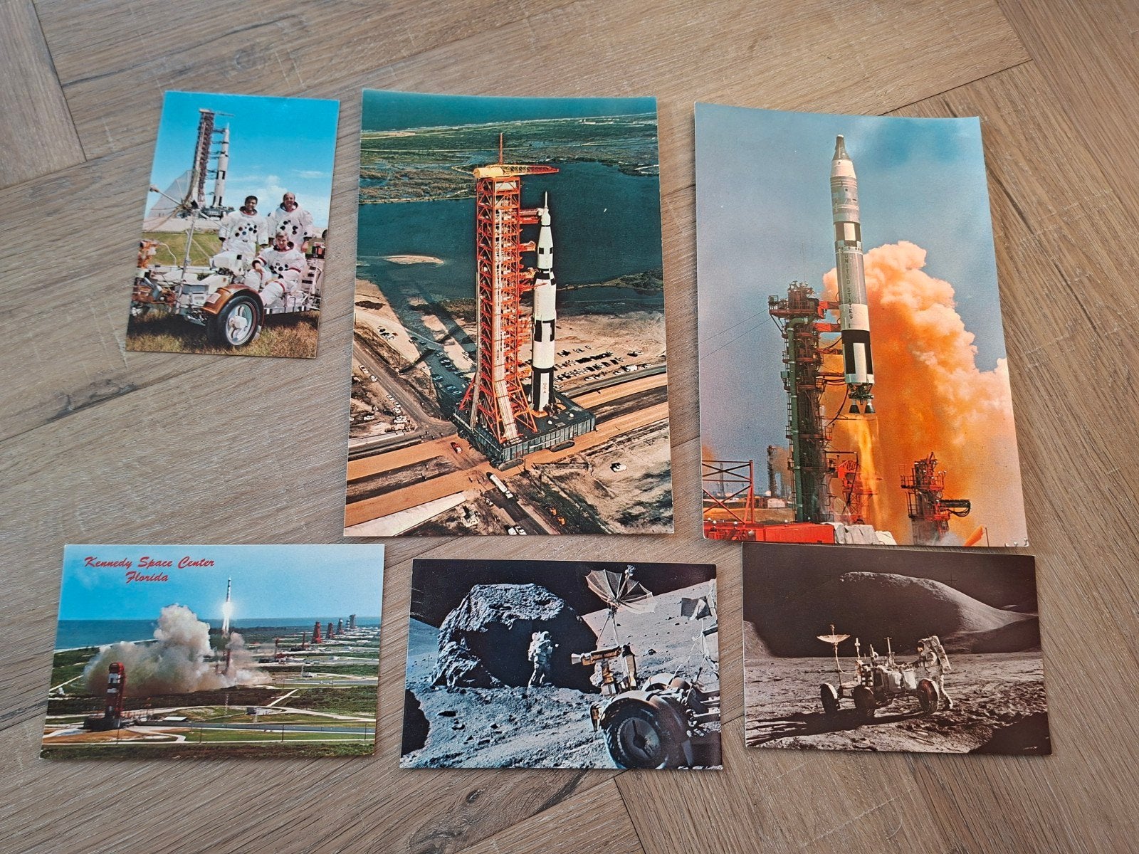 17 vintage ansichtkaarten: vliegtuigen en ruimt, Verzamelen, Ophalen of Verzenden, Kaart, Foto of Prent