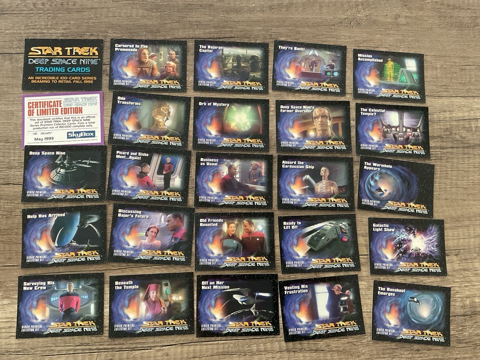 Star Trek Deep Space Nine Trading Cards SkyBox 1993, Ophalen of Verzenden, Zo goed als nieuw