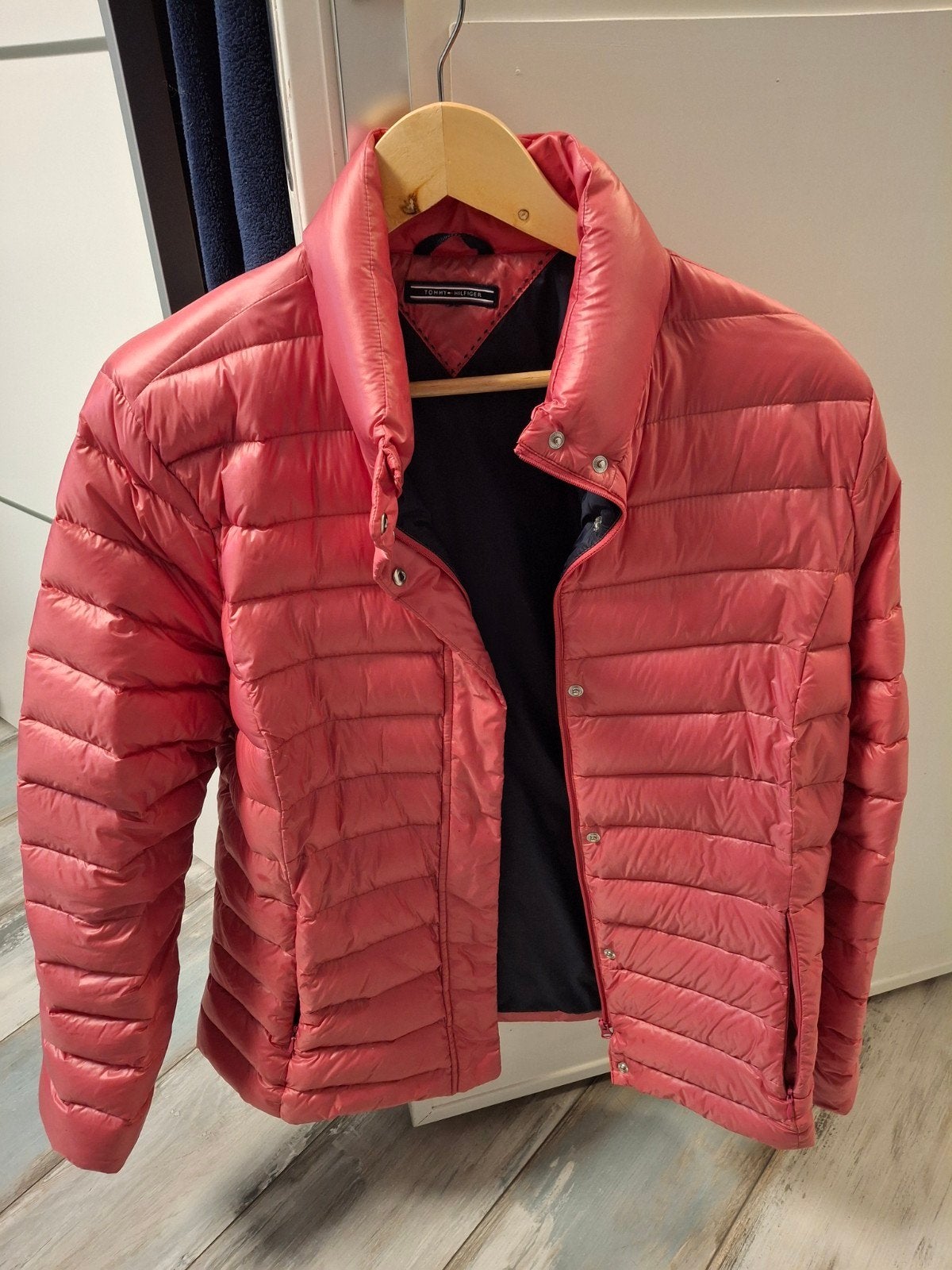 Tommy Hilfiger jas, maat M, roze, Kleding | Dames, Maat 38/40 (M), Ophalen of Verzenden, Roze, Gedragen
