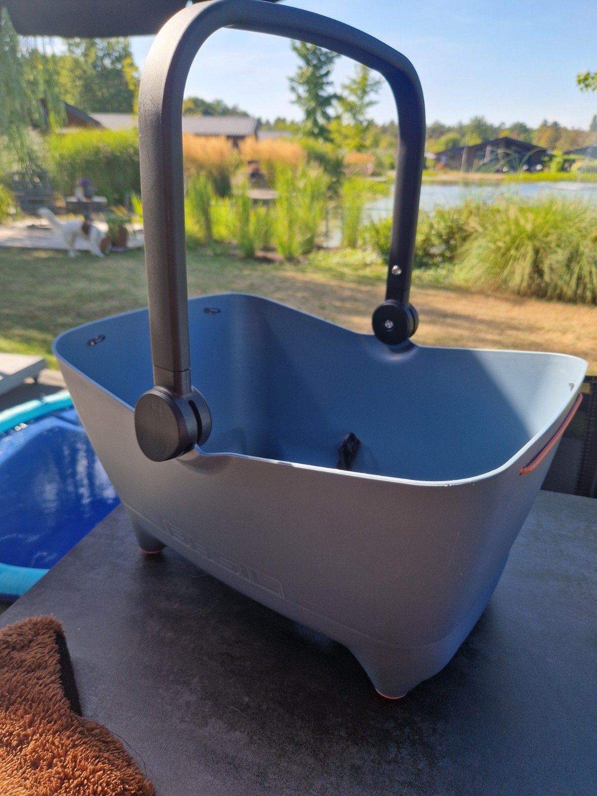 basil buddy hondenfietsmand blauw, Basil, Ophalen, Zo goed als nieuw, Hondenfietsmand