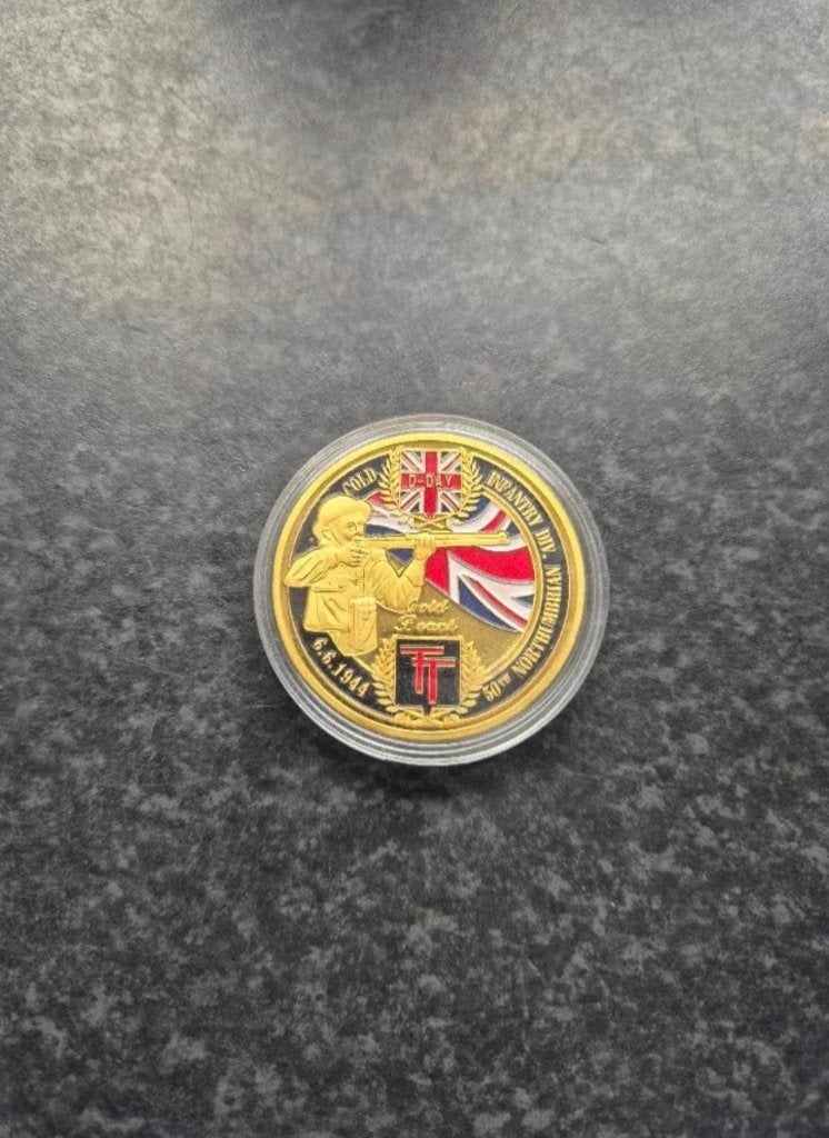 WW2 6.6 1994 D.day 50th Northumbrain soevenier coin / munt., Ophalen of Verzenden, Buitenland, Munten