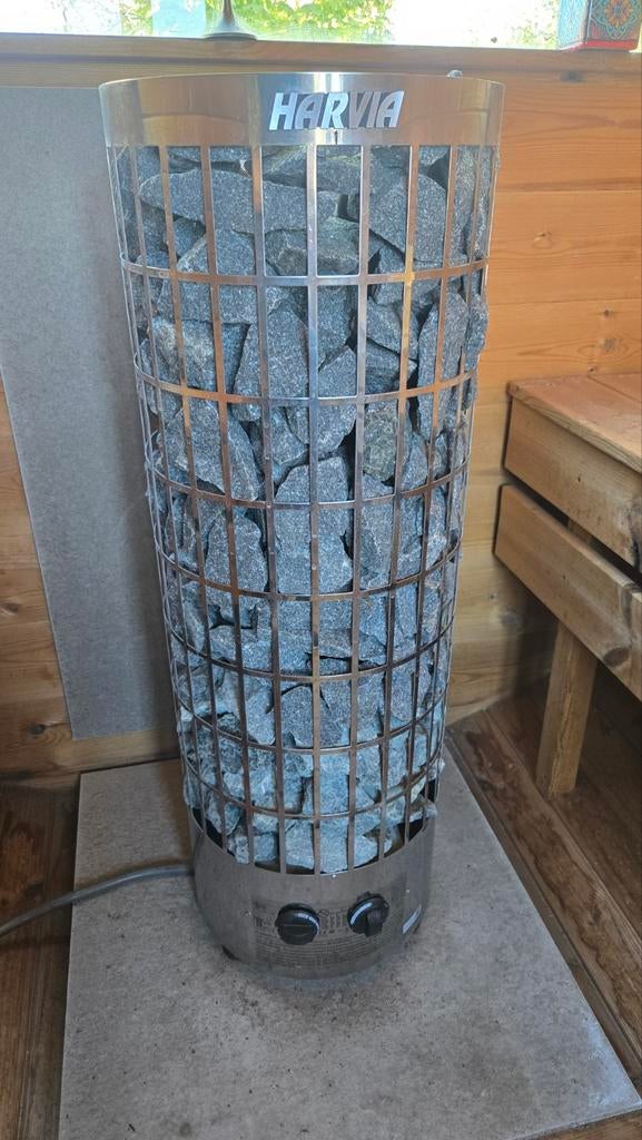 Harvia PC90 Elektrische Saunakachel - 9.0 kW, Sport en Fitness, Sauna, Ophalen, Gebruikt, Complete sauna