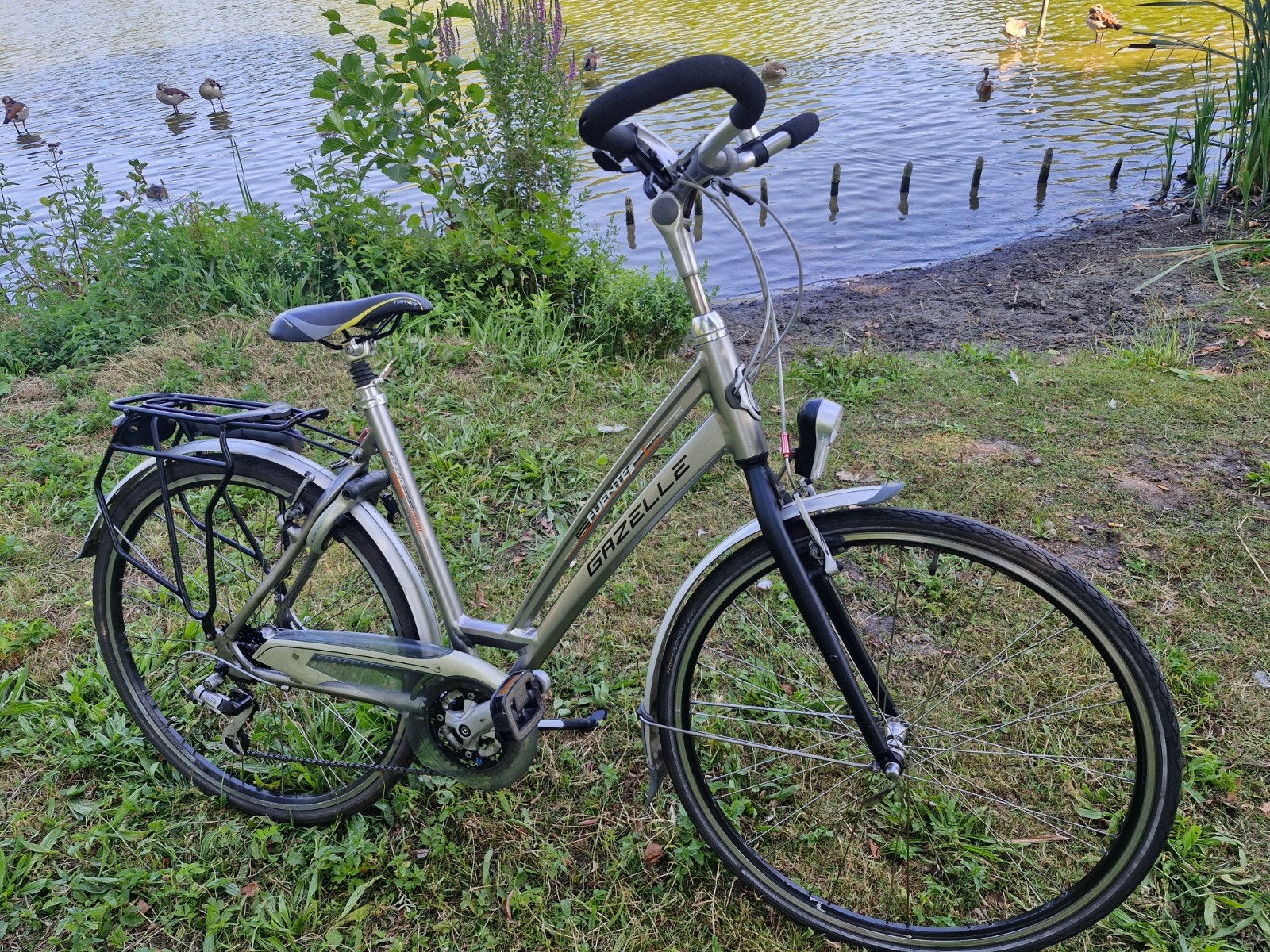 Gazelle damesfiets z.g.a.n, Ophalen, Minder dan 10 versnellingen, 53 tot 56 cm, Zo goed als nieuw