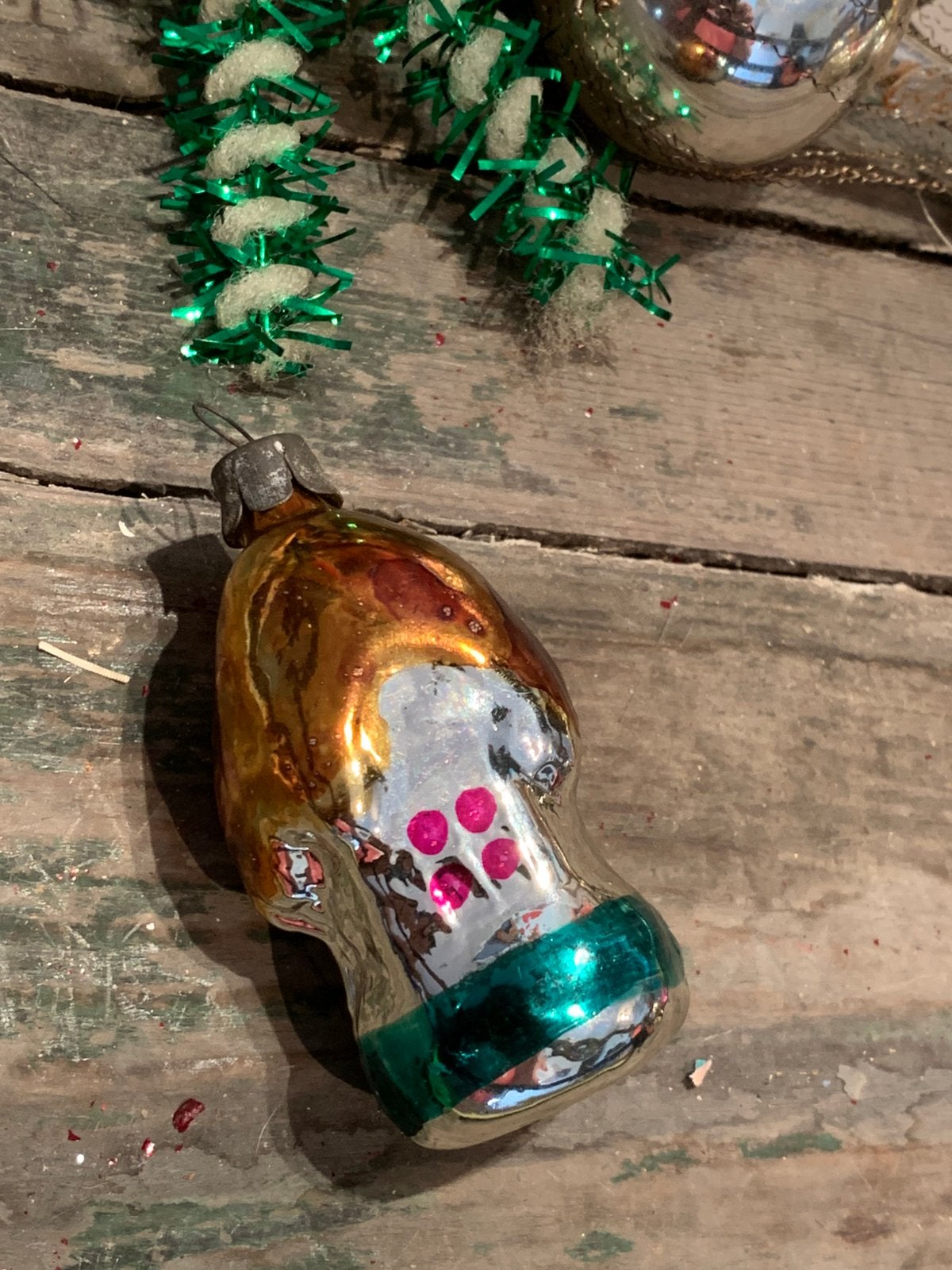#kerst kerstbal paddenstoel huisje, Diversen, Kerst, T, Ophalen of Verzenden, Zo goed als nieuw, N