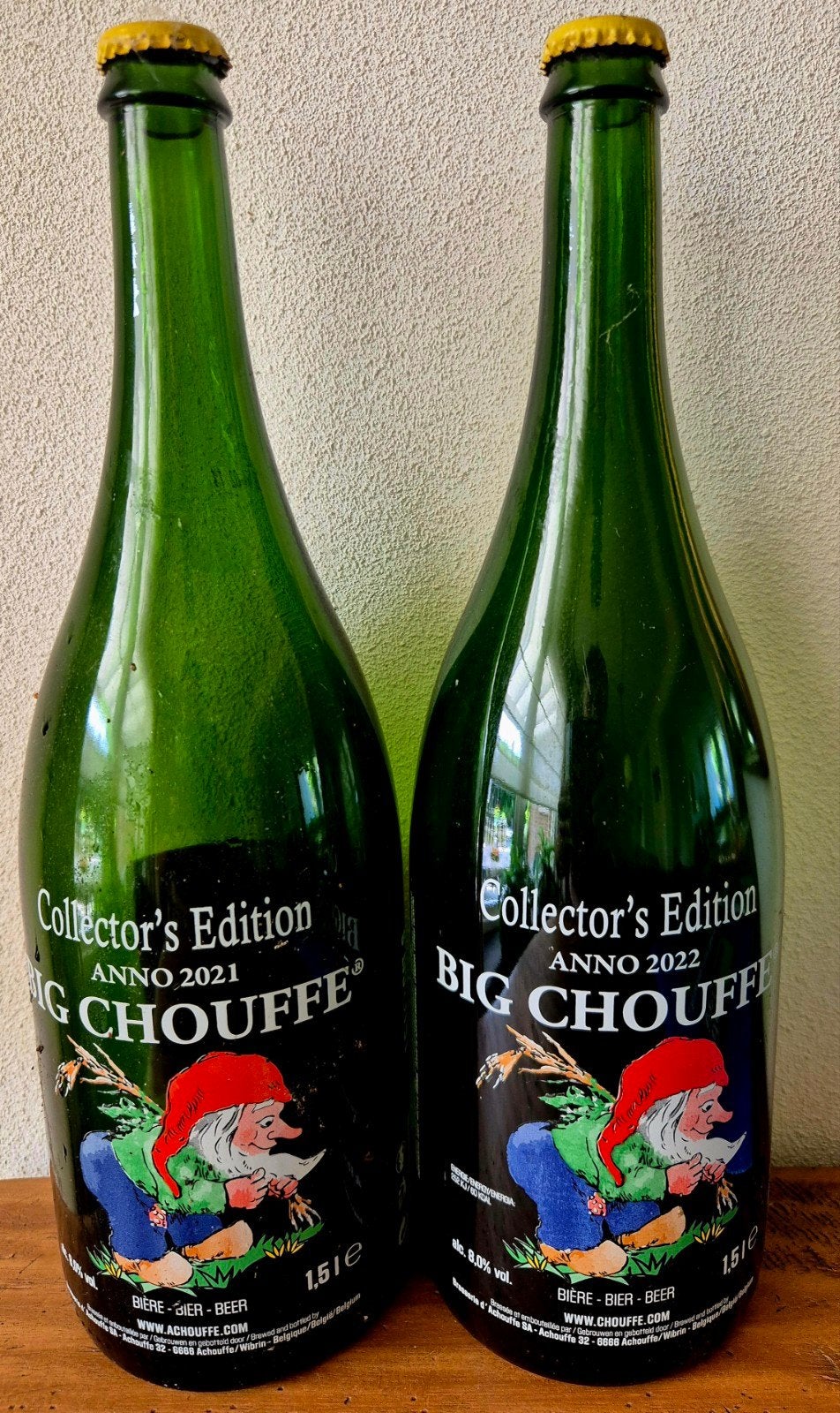 Lege BIG CHOUFFE fles bier 2021+2022 collectors edition 1,5L, Verzamelen, Biermerken, Ophalen of Verzenden, Zo goed als nieuw