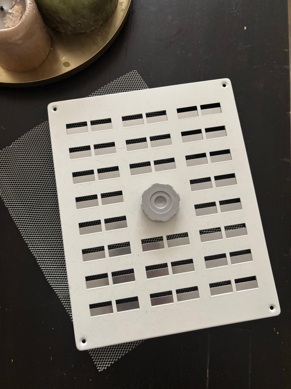 Ventilatierooster 20x25 cm met gaas, Ophalen, Gebruikt