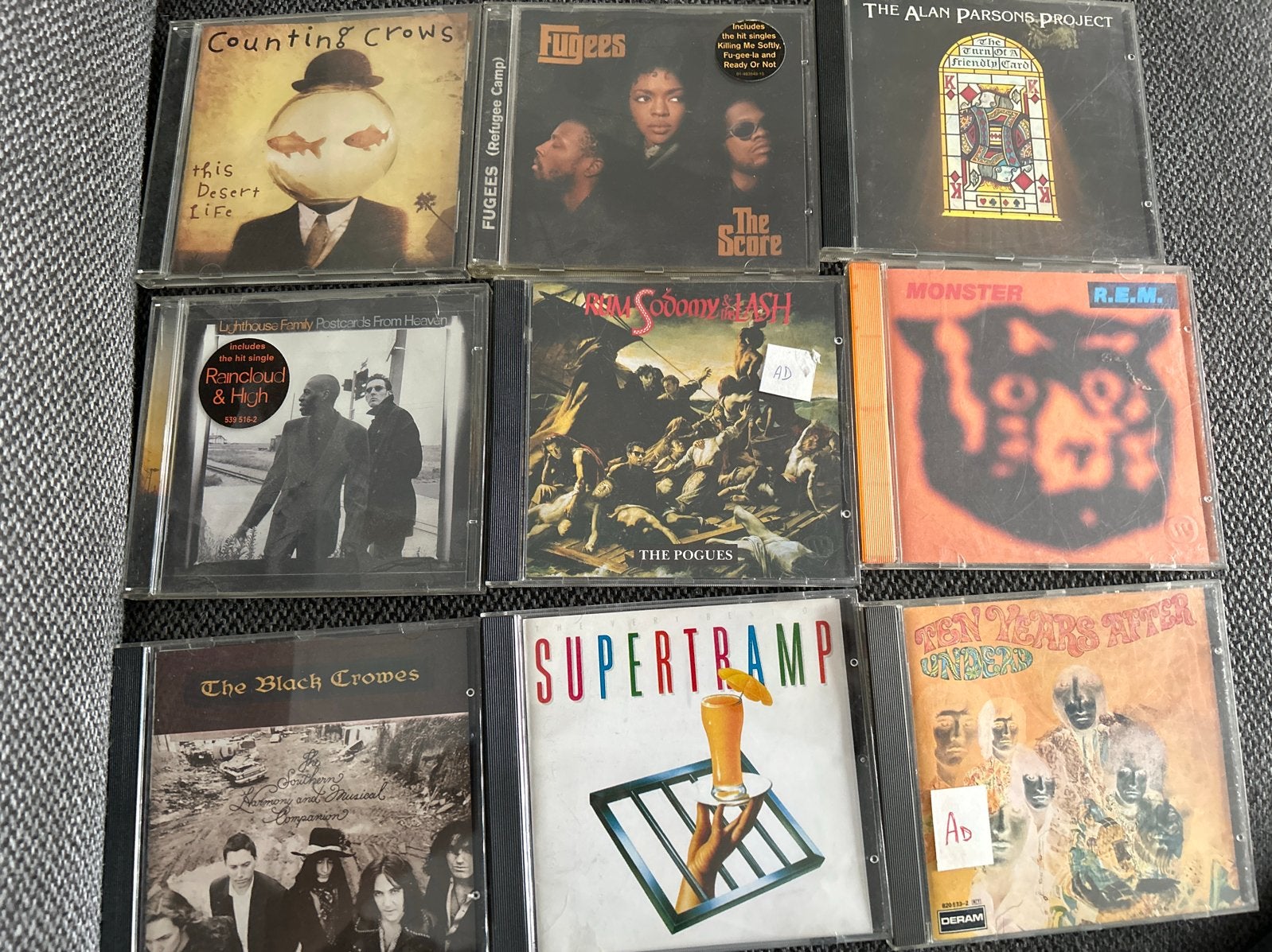 Diverse CD's: The Black Crowes, Supertramp, R.E.M. en meer, Ophalen of Verzenden, Gebruikt, Pop, Album