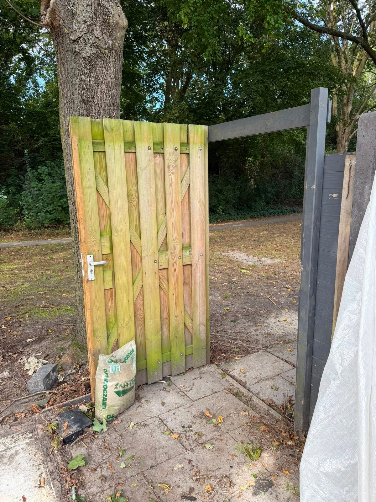 Poort, Ophalen, Gebruikt, Hout, Draaipoort