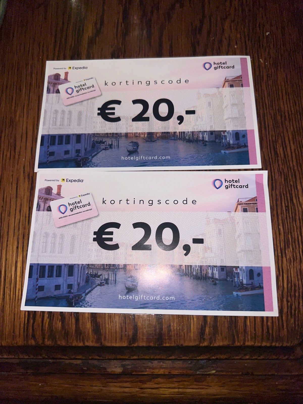 Hotel giftcard/coupon, Twee personen, Overige soorten