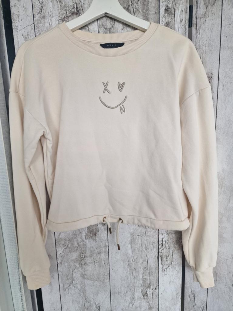 Nikkie sweater maat 32 met smiley, Beige, Ophalen of Verzenden, Zo goed als nieuw, Nikkie