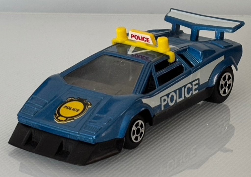 Polistil Lamborghini Countach LP500S 'Police' 1:55, Ophalen of Verzenden, Zo goed als nieuw, Auto