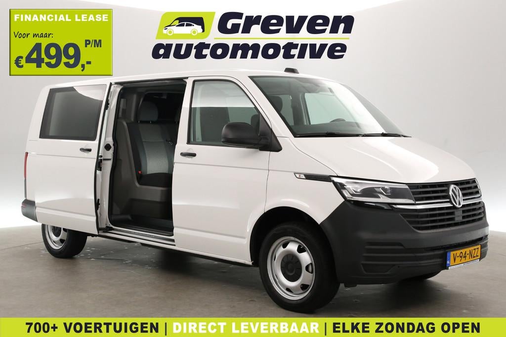 Volkswagen Transporter 2.0 TDI T6.1 150PK L2H1 | Dubbele Cab, Auto's, Bestelauto's, Voorwielaandrijving, Stof, Euro 6, 4 cilinders