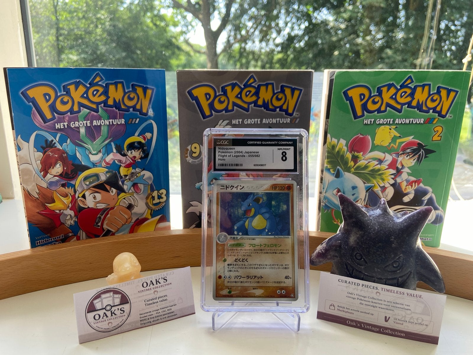 Nidoqueen CGC 8 Japans Holo, Ophalen of Verzenden