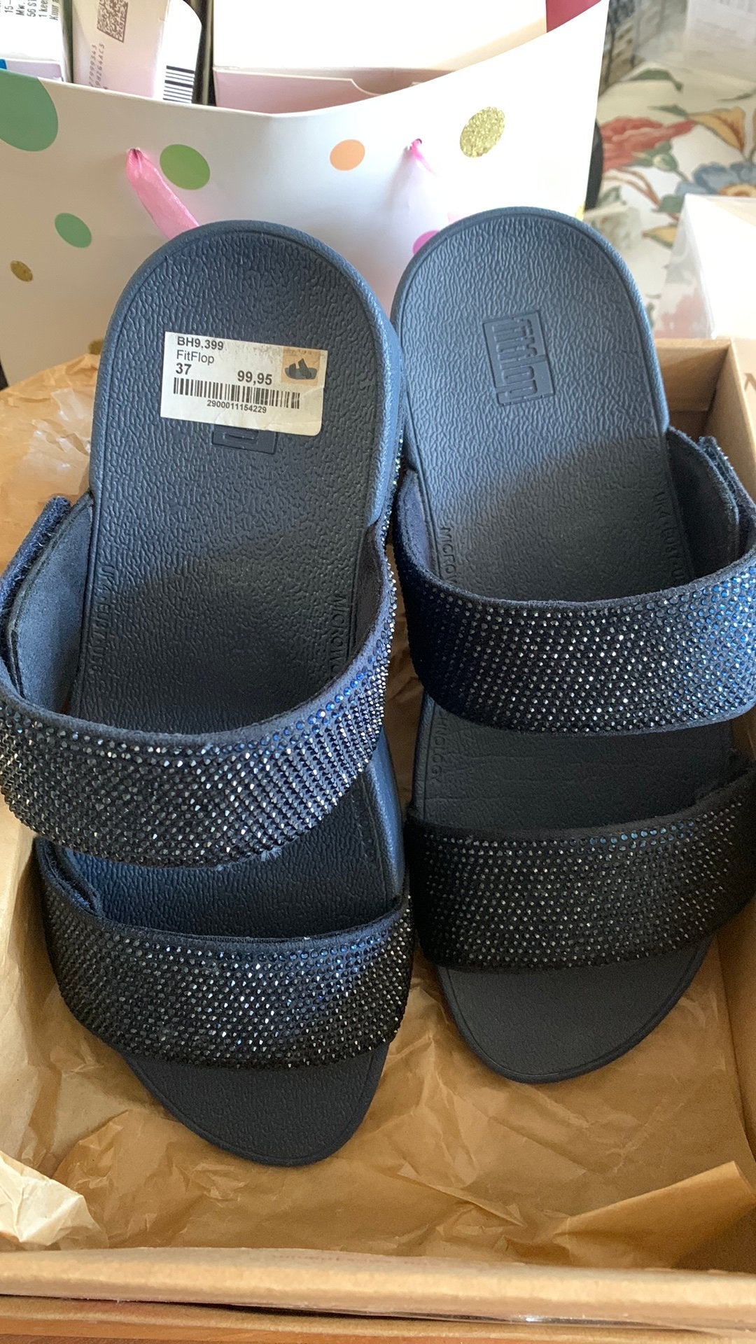 Fitflop slippers maat 37 nieuw blauw., Kleding | Dames, Schoenen, Ophalen of Verzenden, Blauw