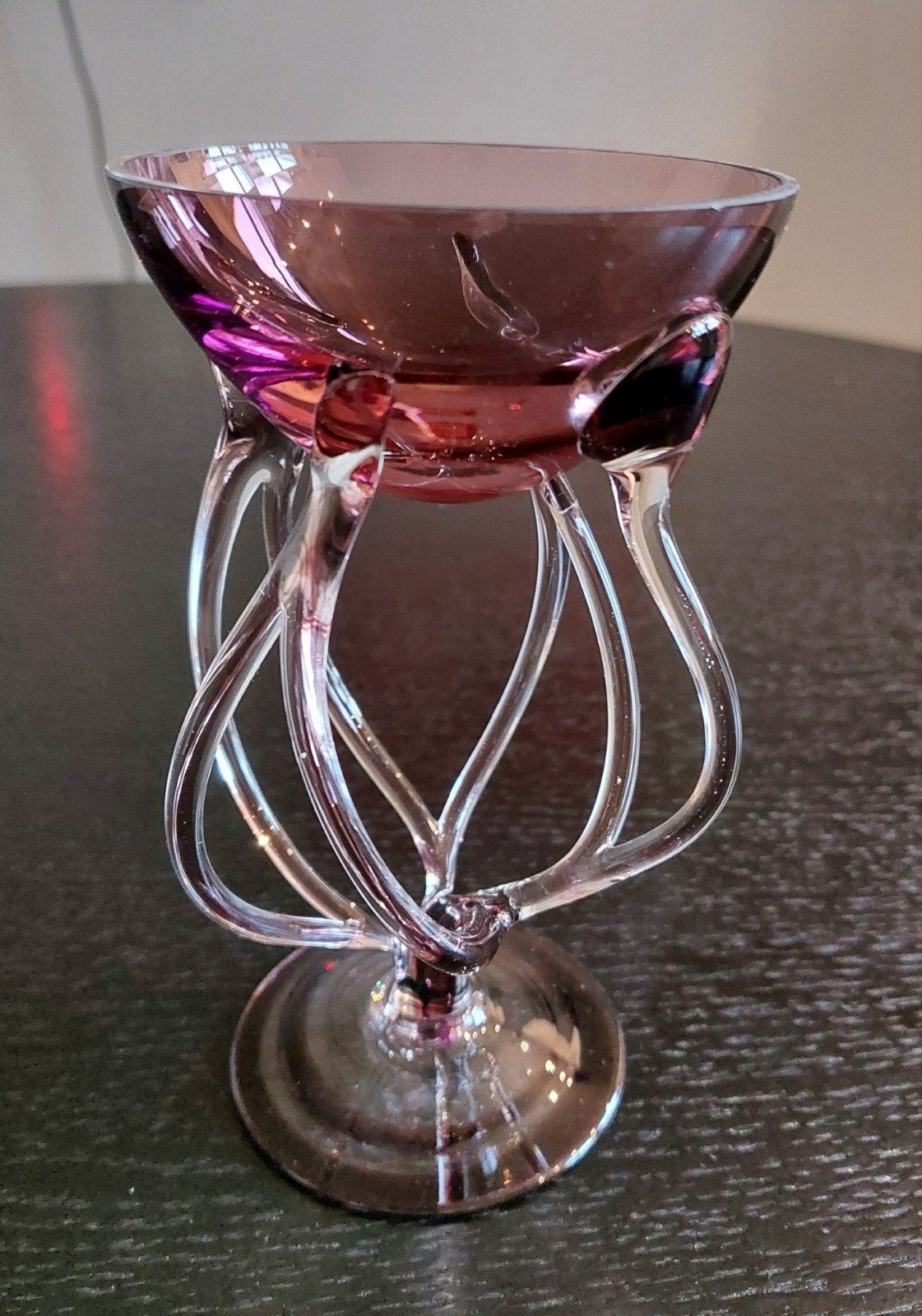 Handgeblazen octopus vaas. Josefinina Krosnoschaal,, Antiek en Kunst, Antiek | Glas en Kristal, Ophalen of Verzenden