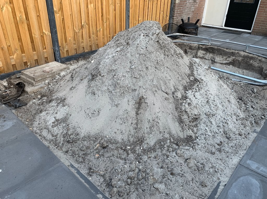 Ongeveer 2 kuub schoon zand, Tuin en Terras, Ophalen, Gebruikt, Ophoogzand