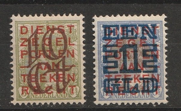 132-133 1923 Opruimingsuitgifte MH, Postzegels en Munten, Postzegels | Nederland, Ophalen of Verzenden, T/m 1940, Postfris