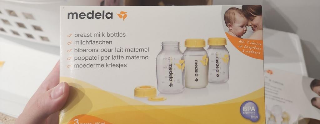 Medela Moedermelkflesjes 3x150ml BPA-vrij, Ophalen of Verzenden, Nieuw