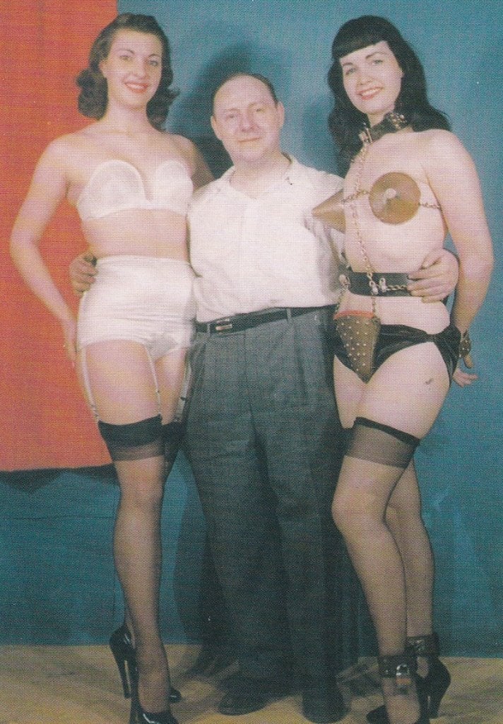 Betty Page & Irving Klaw & Unknow stripper - modellenkaart, Ophalen, 1960 tot 1980, Ongelopen, Sterren en Beroemdheden