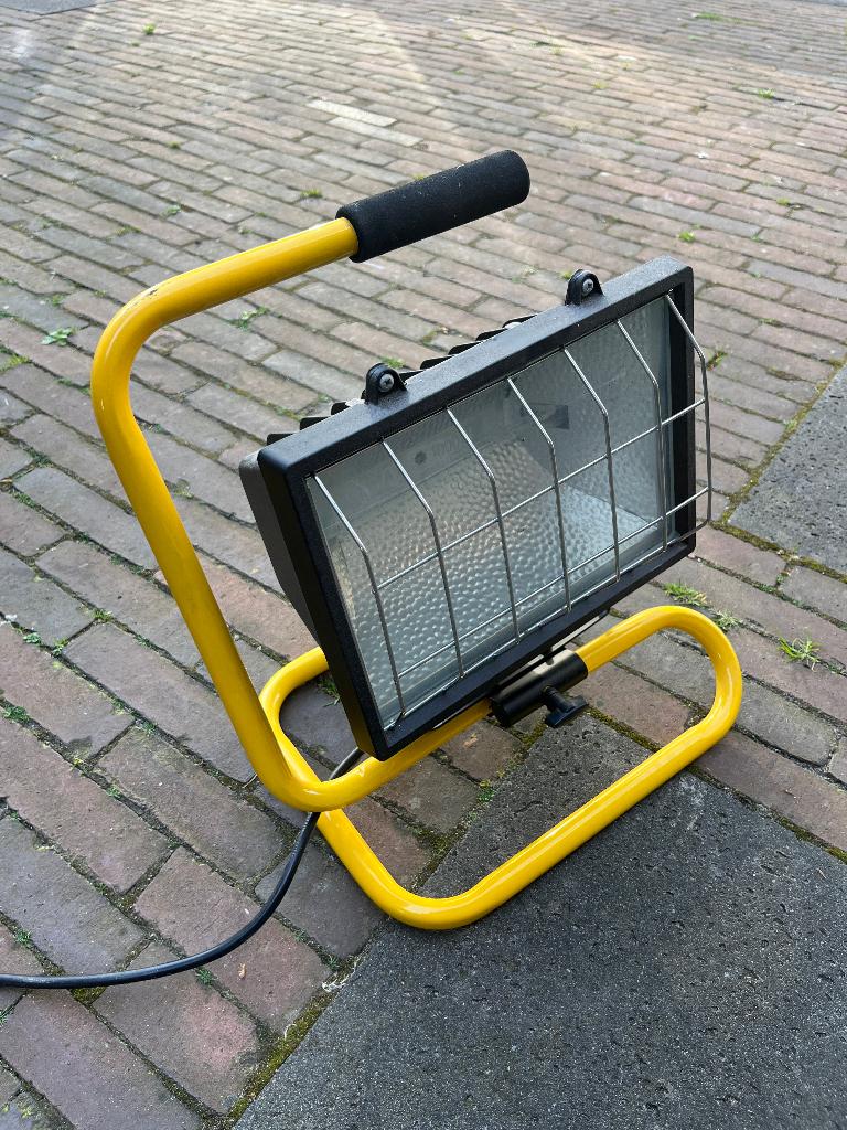 bouwlamp, Ophalen, Zo goed als nieuw, 500 watt of meer, Lamp met armatuur