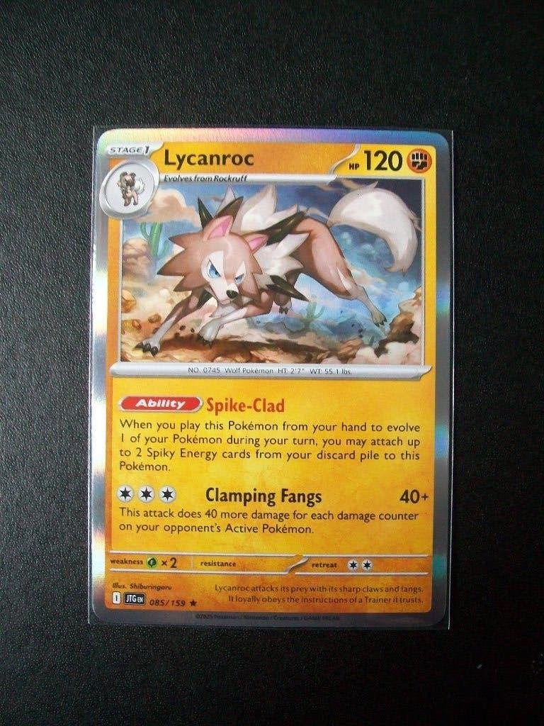 5165. Nieuwe Pokemon Kaart Holo Rare LYCANROC HP 120 085/159, Verzenden, Nieuw, Losse kaart, Foil