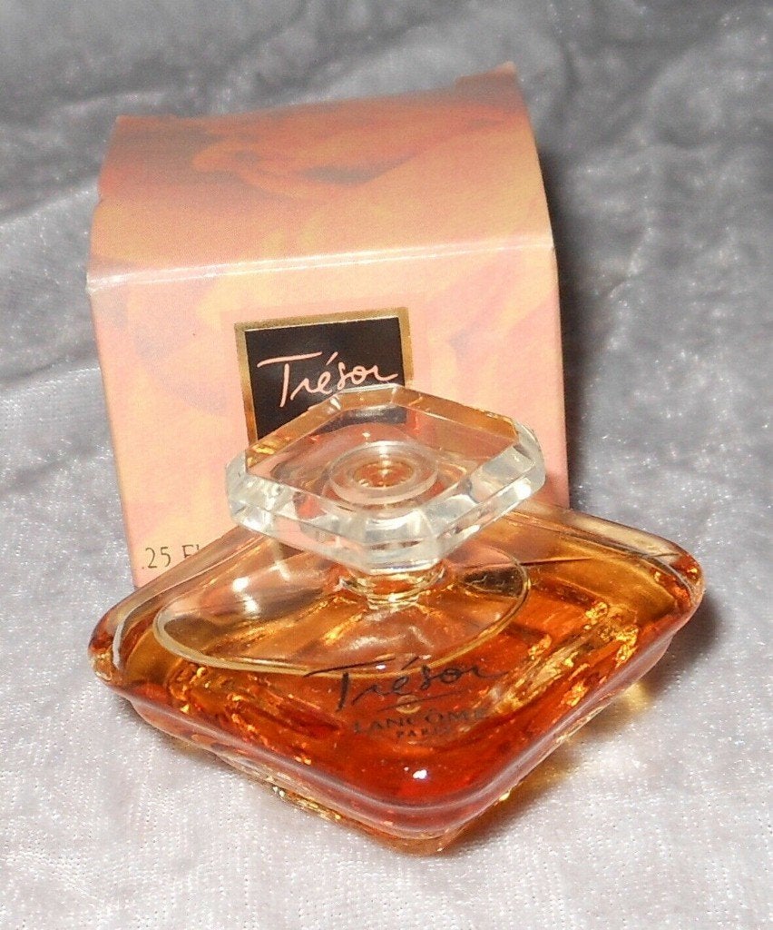 Volle parfum Lancome Tresor + doosje, Ophalen of Verzenden, Zo goed als nieuw, Miniatuur, Gevuld