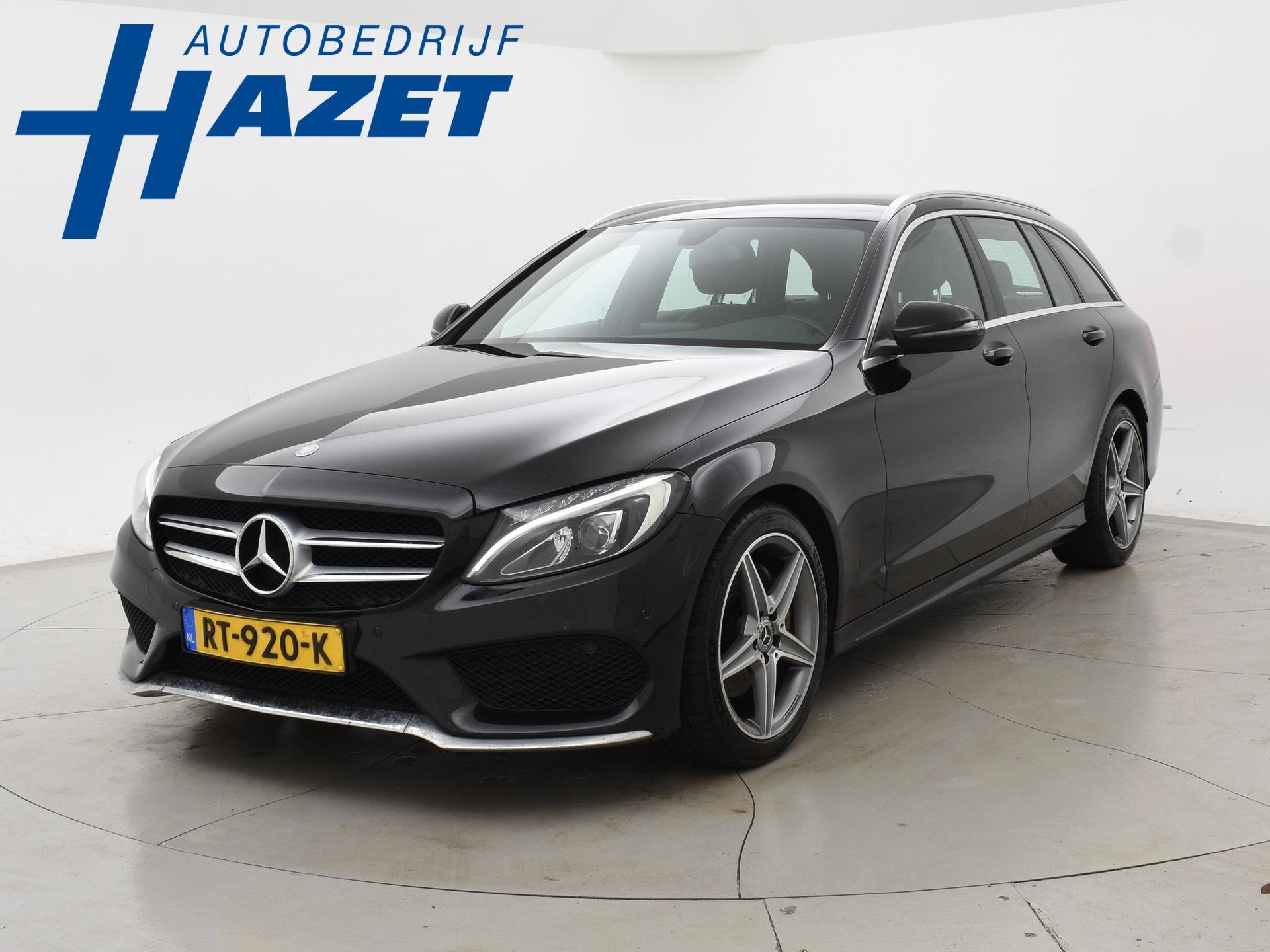 Mercedes-Benz C-klasse Estate 180 156 PK AUT. AMG SPORT + CA, Auto's, Automaat, Euro 6, Zwart, C-Klasse