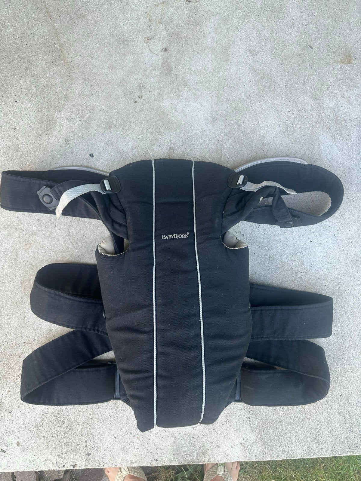 Zwarte BabyBjörn Original Draagzak, Kinderen en Baby's, Gebruikt, Ophalen of Verzenden, Buik, Baby Björn