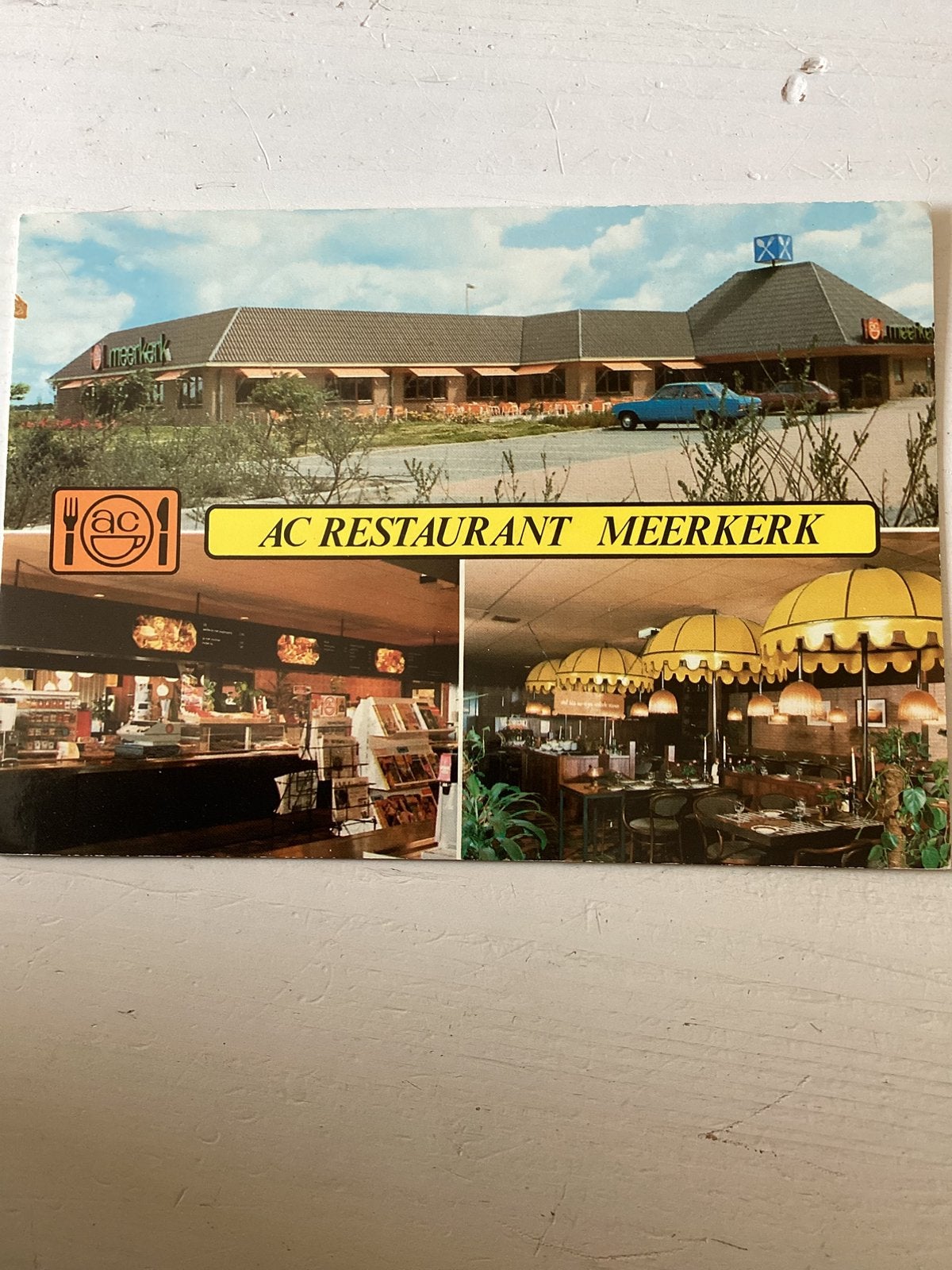 Ansichtkaart AC Restaurant Meerkerk, Verzamelen, Ansichtkaarten | Nederland, Verzenden, 1980 tot heden, Gelopen, Utrecht