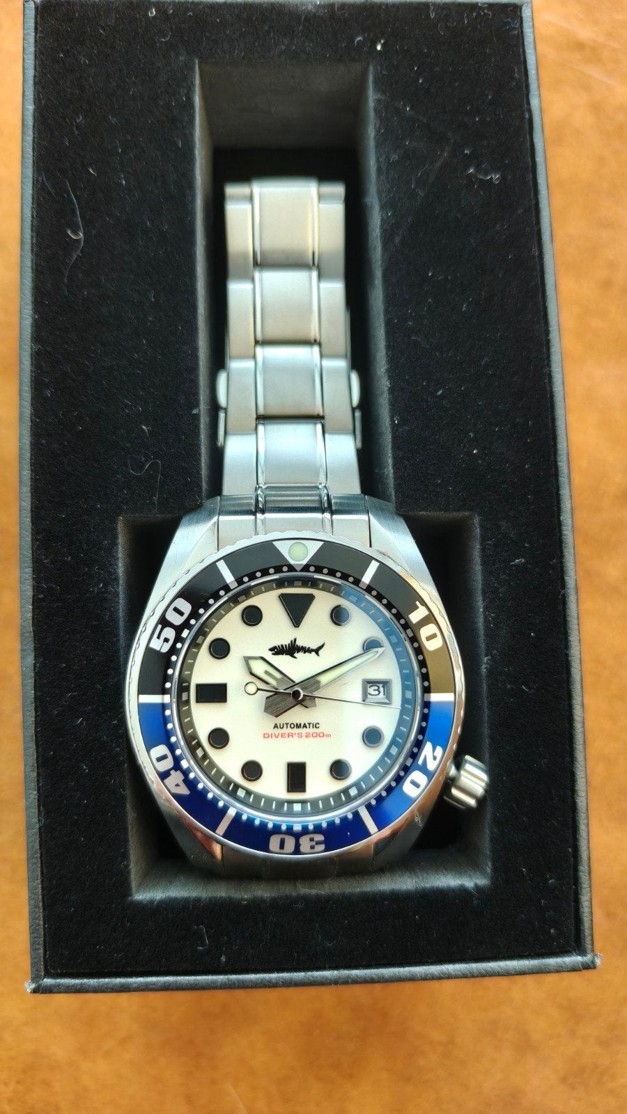 Mooie Heimdallr Sumo diver., Sieraden, Tassen en Uiterlijk, Horloges | Heren, Overige merken, Staal, Staal, Polshorloge