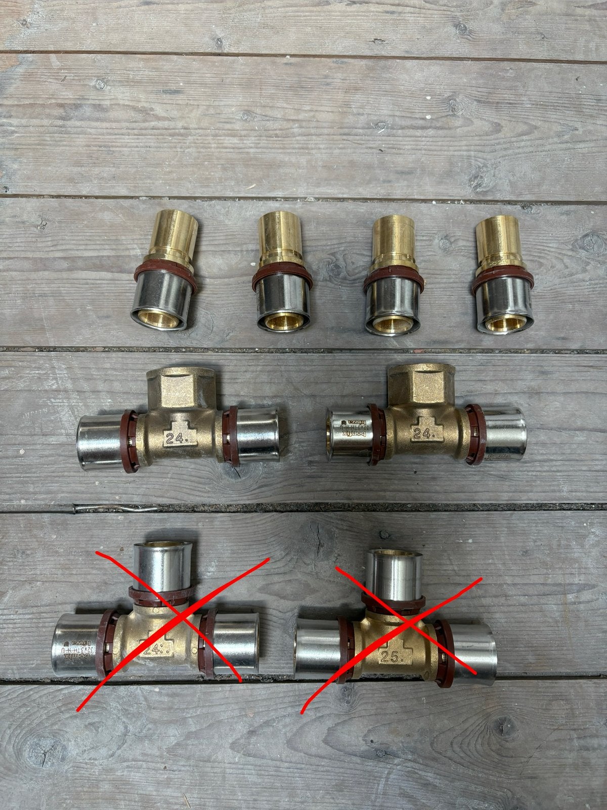 Diverse Bonfix Alu Pers 32mm perskoppelingen, Overige materialen, Overige typen, Nieuw, Minder dan 2 meter
