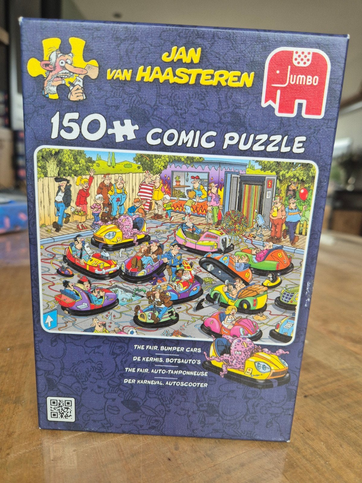 Jan van Haasteren puzzel 150 stukjes 'de kermis. Botsauto's', Hobby en Vrije tijd, Denksport en Puzzels, Ophalen of Verzenden