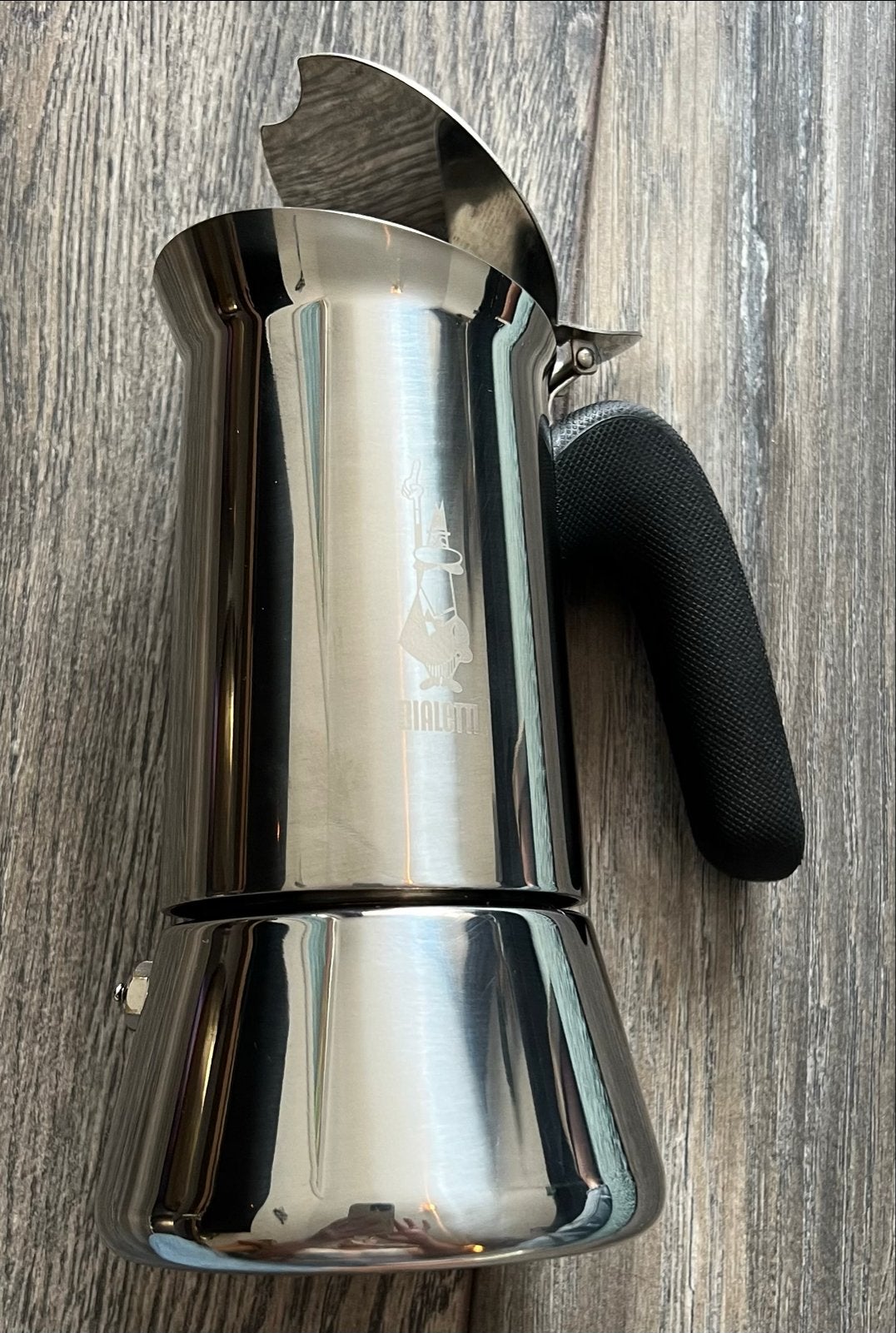 Bialetti Moka Express RVS Koffiepot - Zo goed als nieuw, Witgoed en Apparatuur, Koffiezetapparaten, Zo goed als nieuw, Gemalen koffie